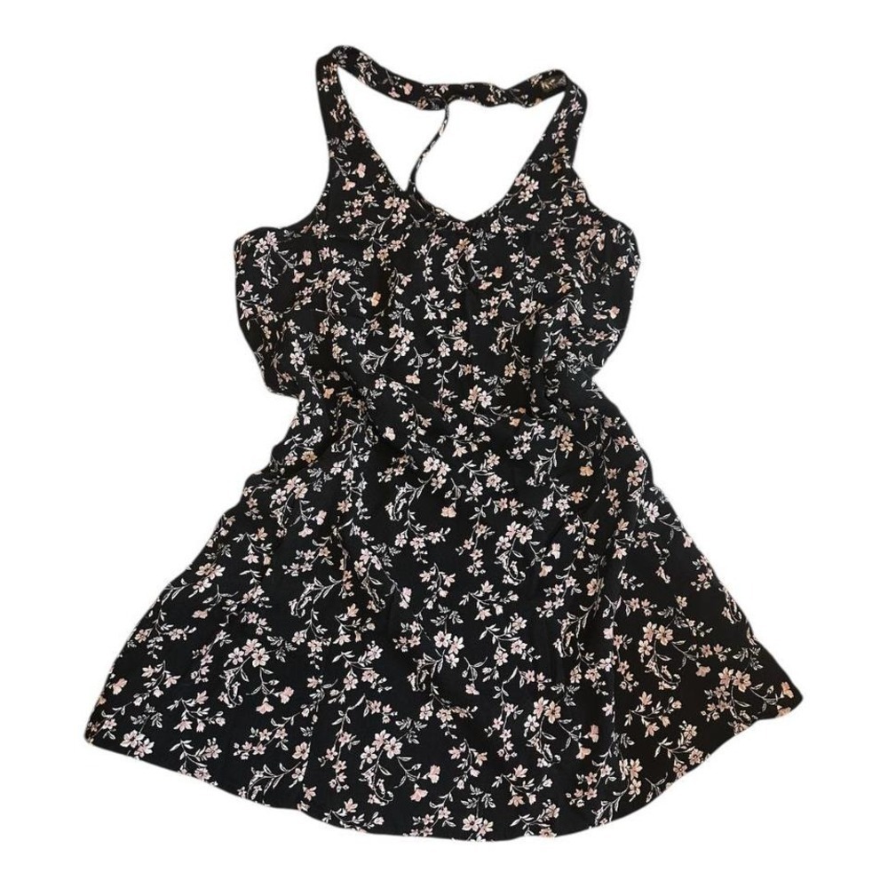 Womens Cottagecore Forever 21 Black and White Floral Dress M